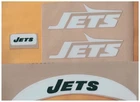 NEW YORK JETS FULL SIZE FOOTBALL HELMET DECALS WITH BUMPERS