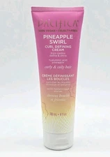 Pacifica Pineapple Swirl Curl Defining Cream for Curly Hair 4 oz – Frizz Control