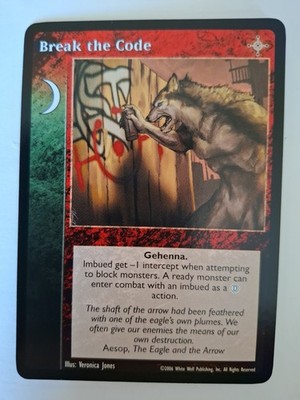 Break The Code VTES Vampire Jyhad CCG Nights Of Reckoning
