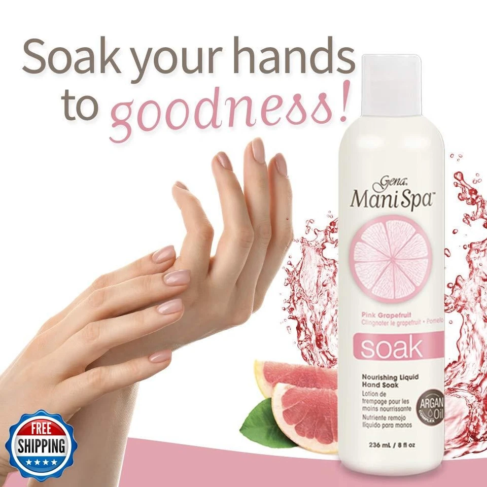 Gena Mani Spa Liquid Hand Soak | Softens, Moisturizes Hands, Nails, and Cutic - Image 2 of 4