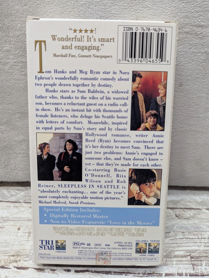 Sleepless in Seattle (VHS, 2000, Special Edition) - Image 2 of 3