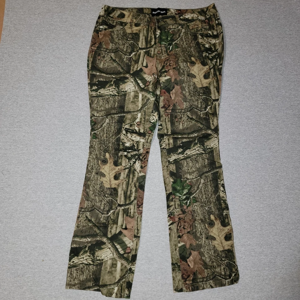 Mossy Oak Break Up Infinity Pants Women's Size 14 5 Pocket Jeans Stretch - Image 2 of 4