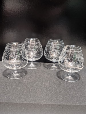 Connaisseur by Theresienthal, Vintage Ultra Fine German Crystal Brandy Snifters