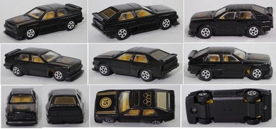 PAN TOYS M5 Audi quattro (1. Generation, B2, Typ 85Q, VFL) schwarz, 15, 1:65