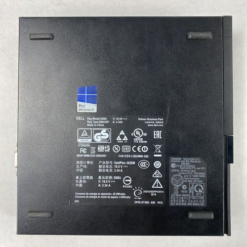 Dell OptiPlex 3020M Micro Intel Core i3-4160T 3,1 GHz 8 GB de RAM sin HDD OS AC - Imagen 9 de 13