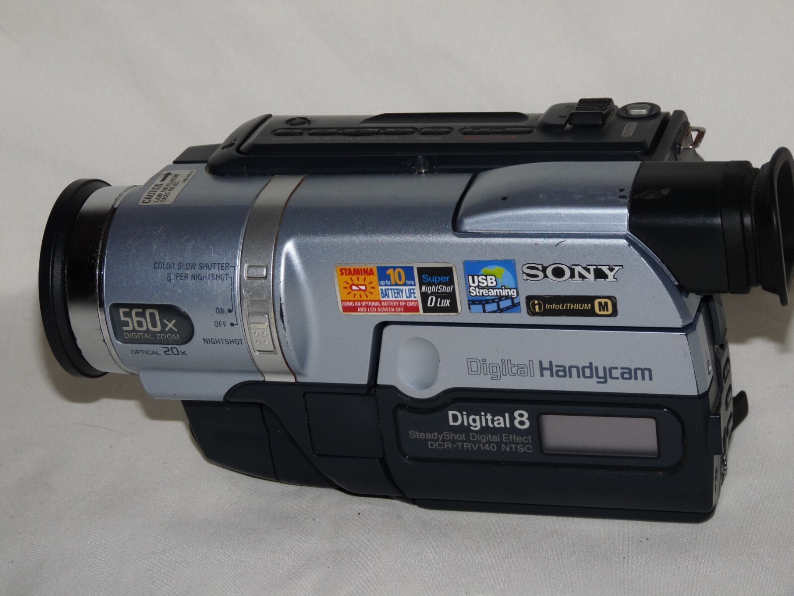 Sony DCRTRV140 Digital8 Digital 8 Camcorder Camera VCR Player Video