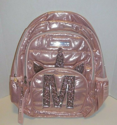 justice backpack letter m