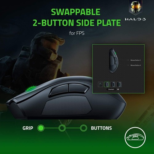Razer Naga Pro (RZ01-03420100-R3U1) Wireless Gaming Mouse - Picture 6 of 11