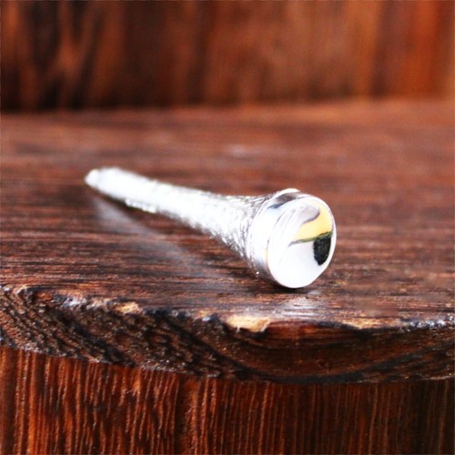 SIMMONS Textured Single Golf Ball Tee Sterling Silver 1 3/8" Length - Picture 2 of 6