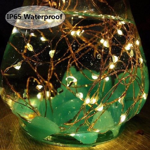 Cadena de luces LED USB cadena de luces alambre de luz cable decorativo flexible lámpara de pared - Imagen 11 de 21