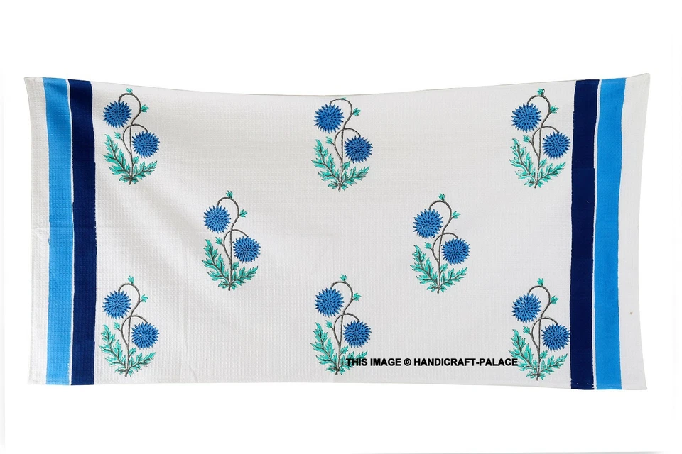 Toallas de baño grandes súper absorbentes con estampado de bloques paño de mano y paño Foto 2 de 4