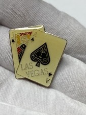 All Ace’s Las Vegas 1” Wide Fun Gold Tone Lapel Pin