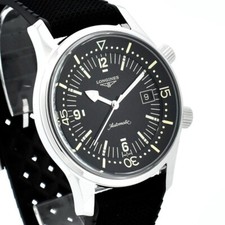 Longines Heritage Legend Diver Black Dial Rubber 42 mm Men's Watch L3.774.4.50.9 2