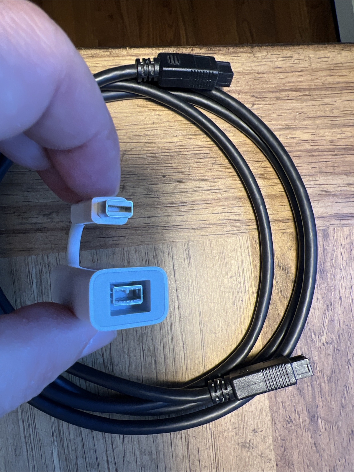 Apple A1463 Thunderbolt To FireWire Adapter and 5ft Firewire Cable eBay