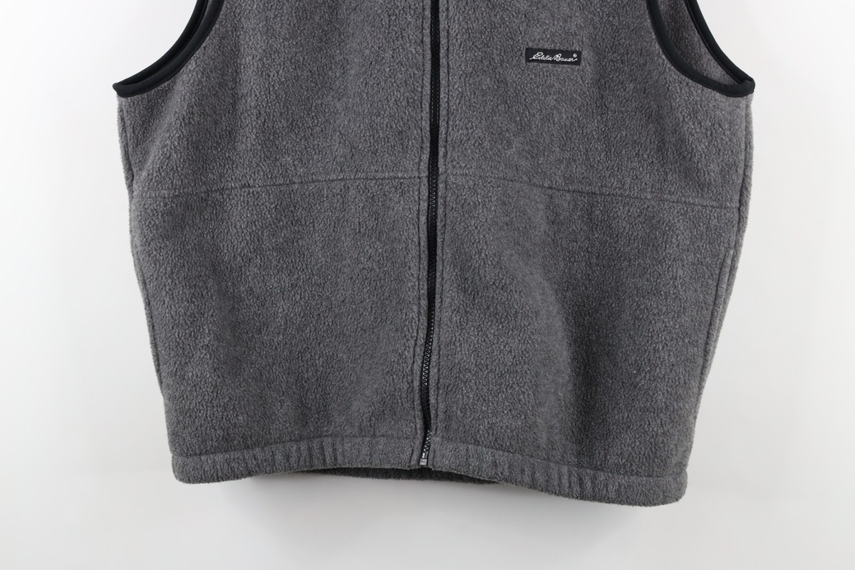 古着　Eddie bauer vest 90s 90s XL Ebtek Eddie Bauer Fleece Vest, Blue (purple Hued