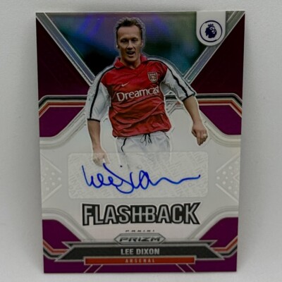 Panini Prizm Premier League 2021-22 Lee Dixon /10 Auto Arsenal