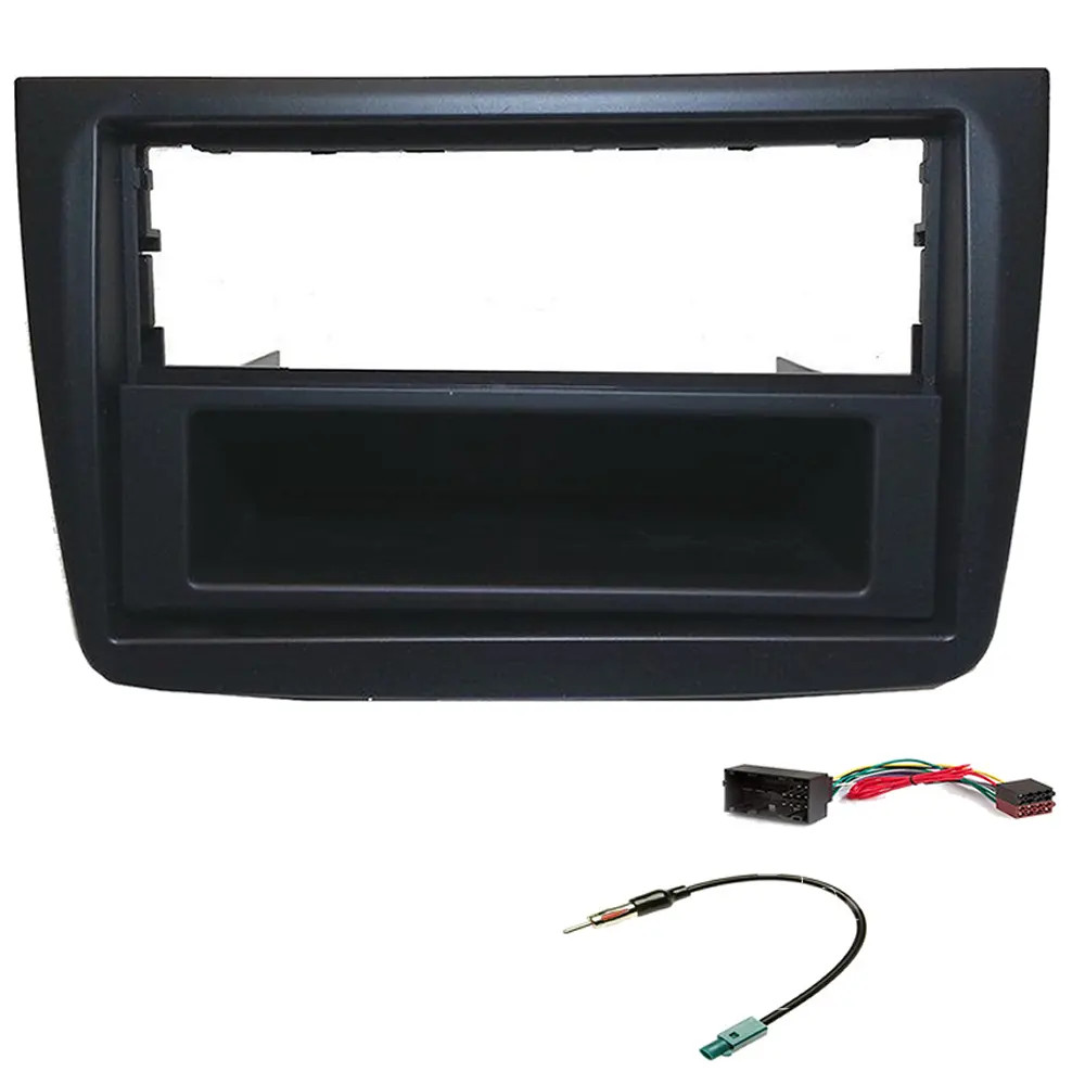 Kit Montaggio Autoradio 2 DIN Alfa Romeo Mito Nero + Antenna Fakra