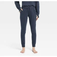 All In Motion Women's Mid Rise French Terry Joggers Indigo 3X....
