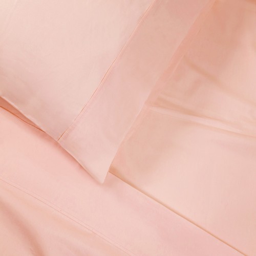 100% Cotton Percale 300 Thread Count Solid Deep Pocket Bed Sheet Set - Picture 18 of 73