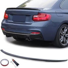 Heckspoiler Spoilerlippe Sport Optik in Schwarz für BMW 2er F22 F23 2014- Glanz