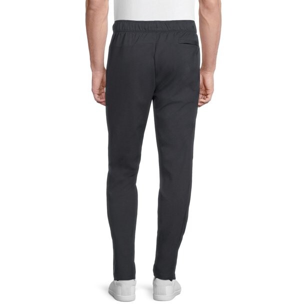Russell Slim Knit Pants Size Large Black Reflective Zippered Pockets Ships Free