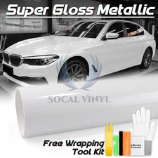 Sparkle White Gloss Glitter Auto Car Vinyl Wrap Sticker Decal Sheet Film DIY