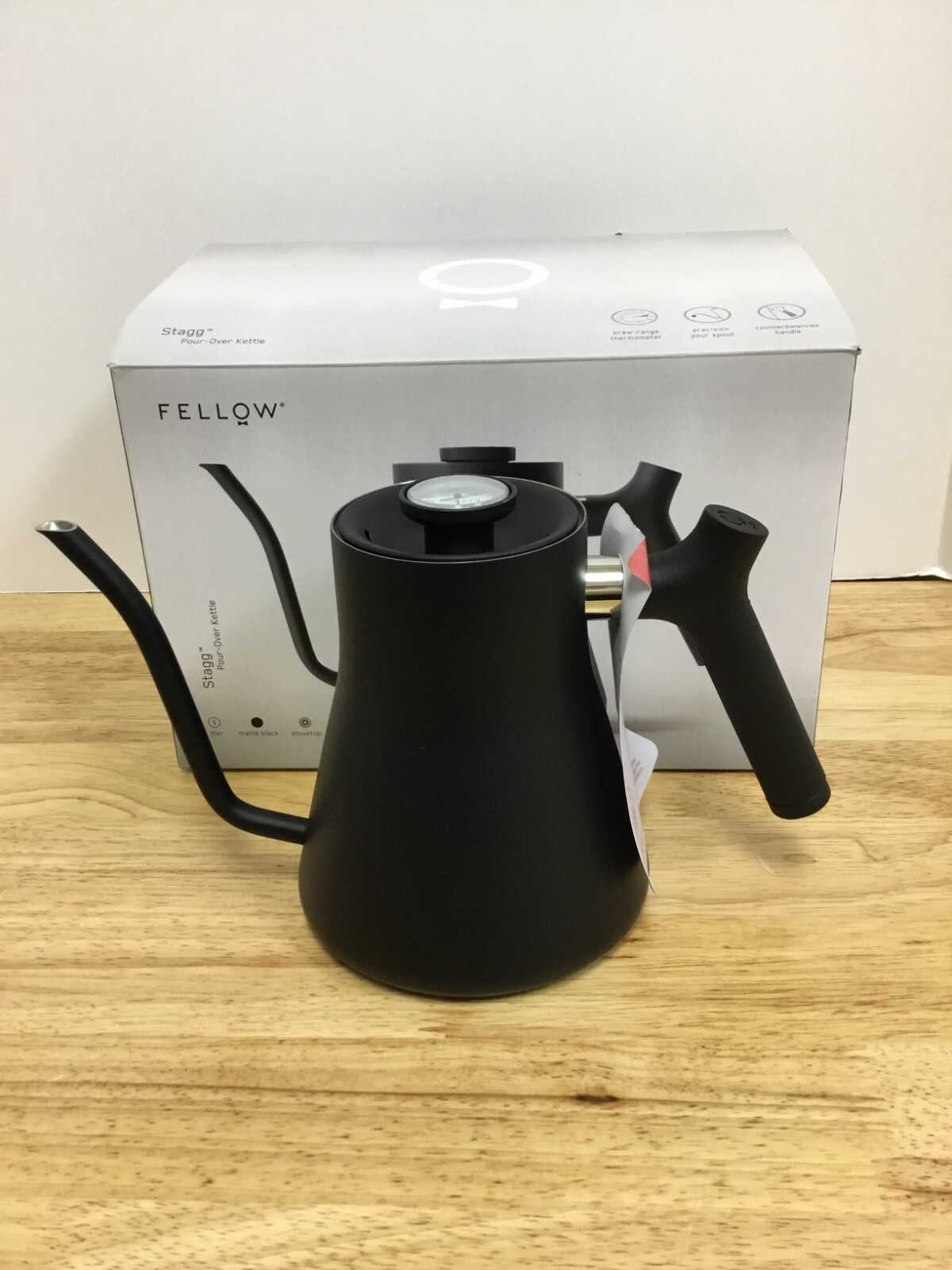 Fellow Stagg Stovetop PourOver Coffee and Tea Kettle Gooseneck Teapot Black eBay