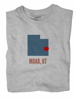 Moab Utah UT T-Shirt HEART