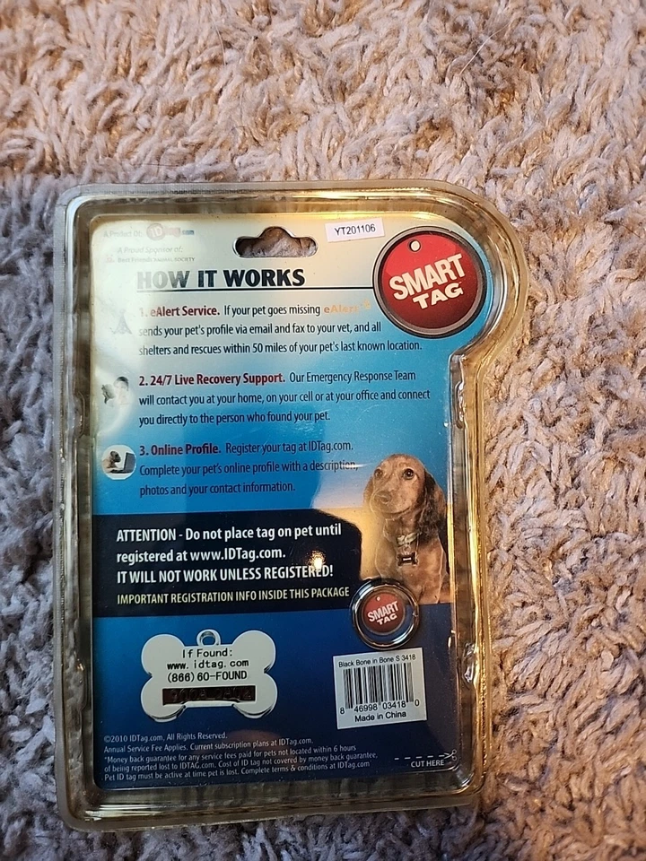 SMART TAG PET ID размер средний как видели по телевизору найти потерянных домашних животных быстро - Изображение 2 из 2