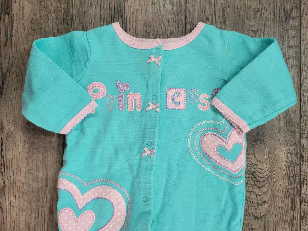 Turquoise baby top girl clothes