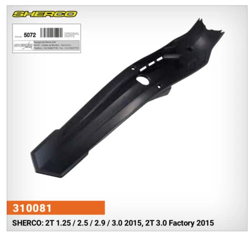 Carene, code e puntali per moto Sherco