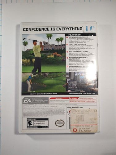 Tiger Woods PGA Tour 08 Nintendo Wii Game, Case, and Instruction Manual - Picture 3 of 7