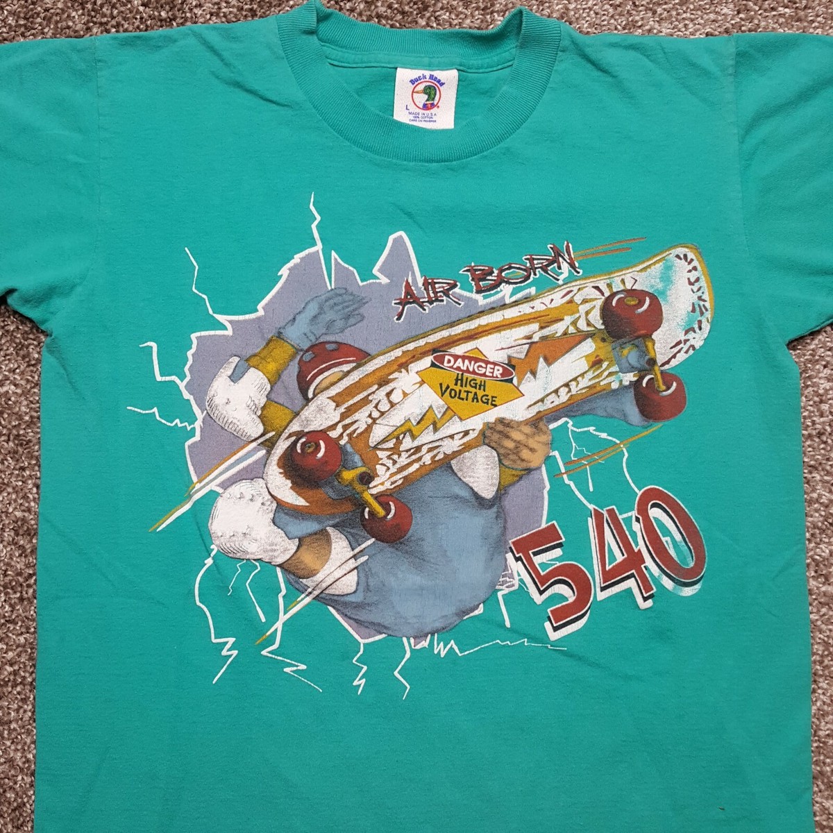 VTG 80s Skate Skateboarding Men's Size Small T Shirt Single Stitch