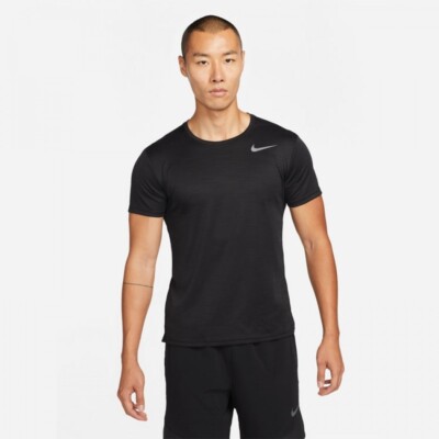 NEW NIKE SUPERSET BREATHE MEN'S TRAINING BLACK T
