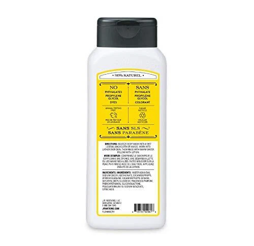 Jabón corporal hidratante diario crema limón J.R. Watkins 18 fl oz limpiador natural Foto 2 de 4