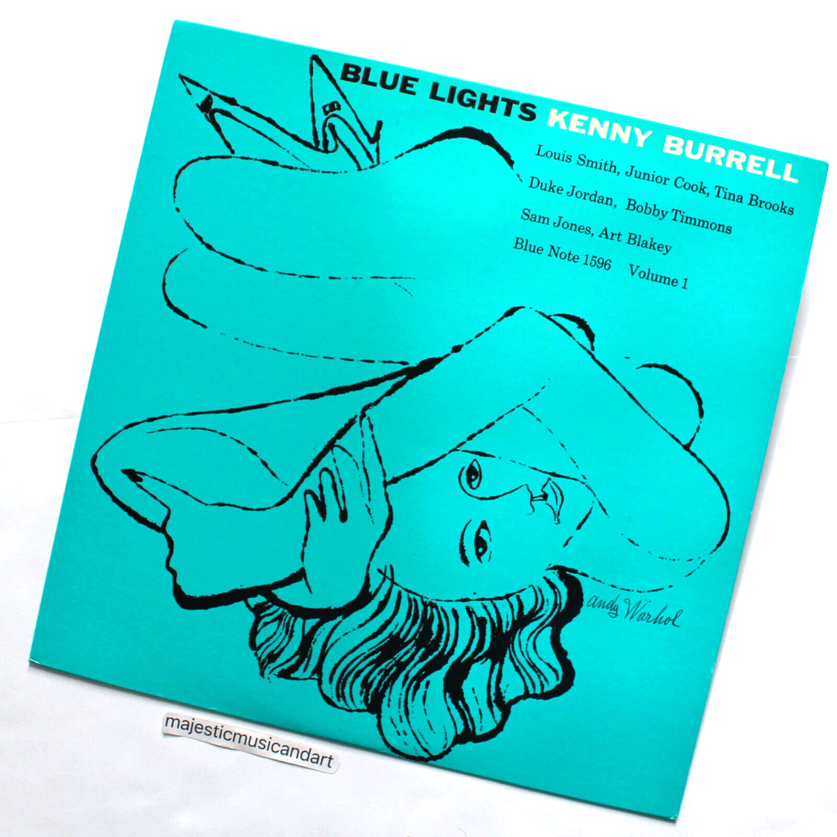ANDY WARHOL ART COVER BLUE VARIANT BLUE LIGHTS VINTAGE VINYL JAZZ