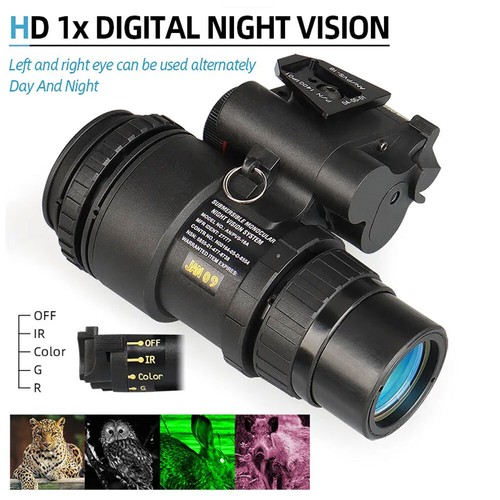 PVS18 Night Vision Sight NVG 1X32 Infrared Digital Scope Night Vision Monocular - Picture 11 of 14