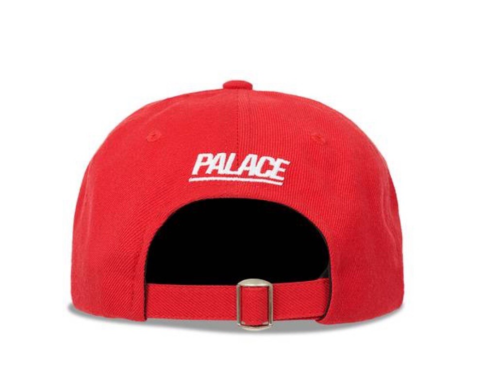 Palace Gigantic PAL Logo Hat Red One Size Adjustable SnapBack Bold