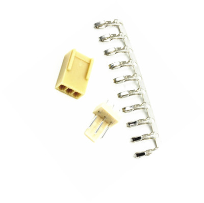 100sets KF2510 3Pin Connector Kits 2.54mm Male Pin Header+Terminal+Female