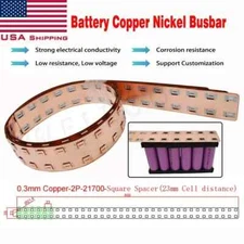 3PCS 21700 Battery Busbar Copper Nickel composite Easy spot welding Length800mm