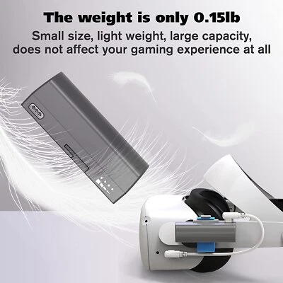 SIWIQU US 3350mAh Rechargeable Battery Pack for Oculus Quest 2 Accessories