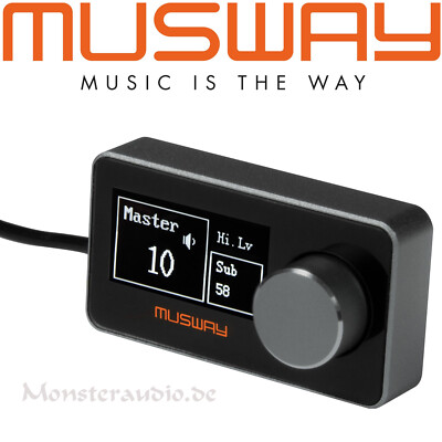 MUSWAY DRC1 Remote Controller Fernbedienung für M6 D8v2 DSP68 Pro OLED Display