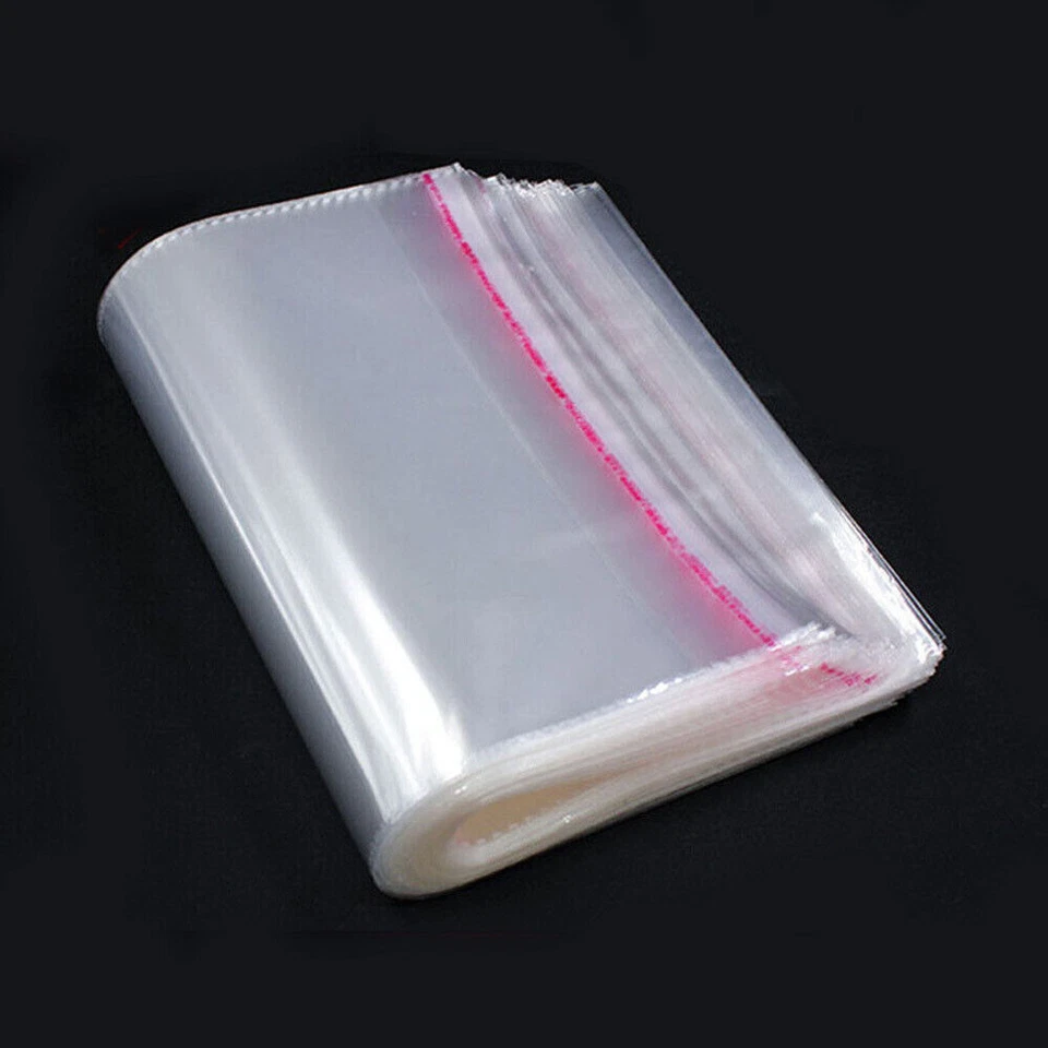 100-1000 Folienbeutel Selbstklebend Polybeutel Beutel PP Folie Tüten Transparent - Bild 2 von 4