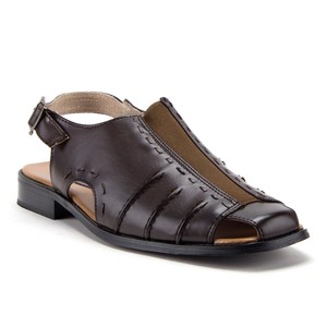 Men's 33225 Sling Back Caged Closed Toe Fisherman Stretch Comfort Dress Sandals | eBay