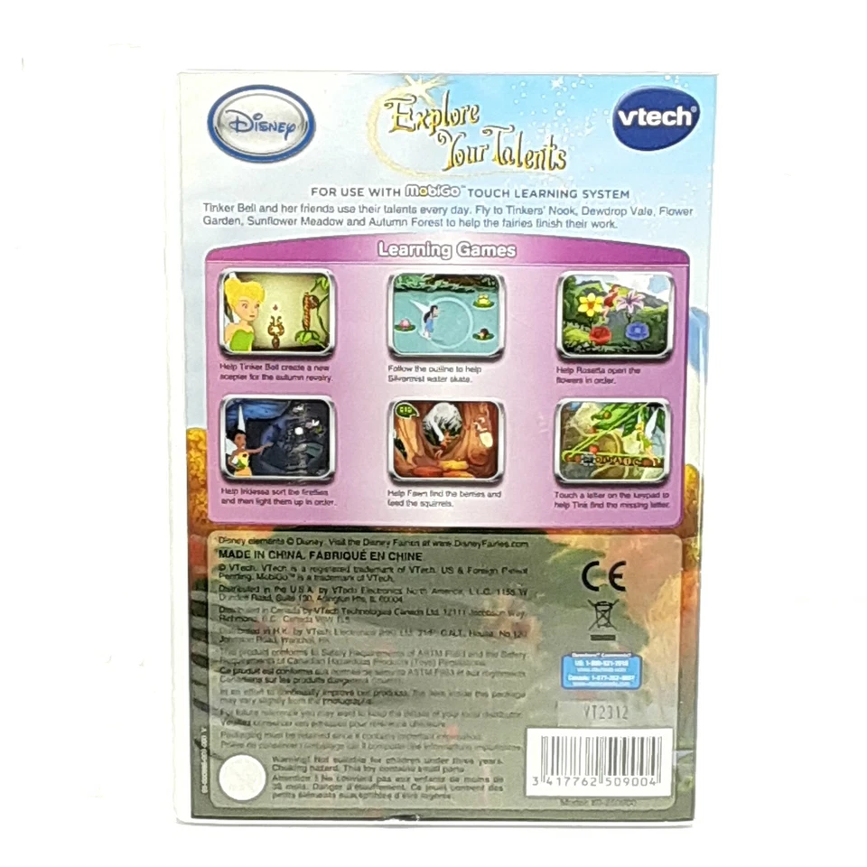 Vtech Mobigo Game Disney Fairies Tinker Bell Explore Your Talents Ages 4-6 FUN ! - Image 4 of 4