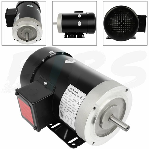 1.5HP Electric Motor General Purpose Motor 56C 1750RPM Three Phase 230/460V - Picture 4 of 6