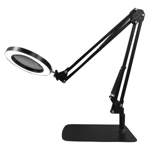 10X Vergrößerungsglas Schreibtischleuchte Lupe LED Lampe Leselampe mit Bodenklemme - Bild 8 von 20