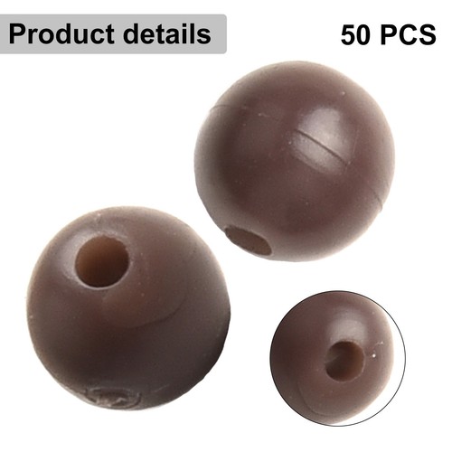 Perles rondes en caoutchouc souple p??che ?? la carpe perles de choc utile prati - Photo 10/36