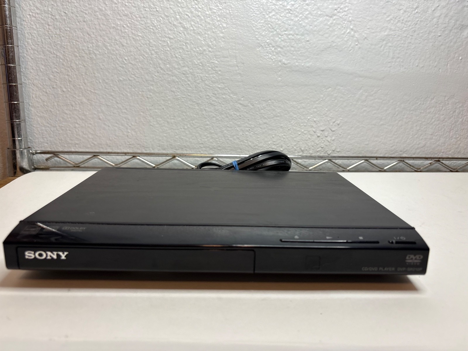 Sony DVP-SR210P CD/DVD Player Black Compact Media Player No Remote Tested