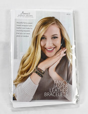 Annie's Simply Beads Fancy Jasper Leather Bracelets Kit BD131 New Sealed